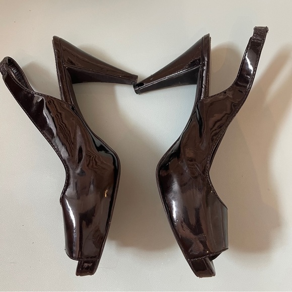 Simply Vera Vera Wang Plumosa Black Peep Toe Heels Women’s Size 8 Summer sandal - Picture 9 of 12